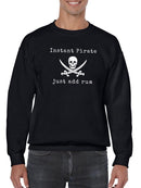 Instant Pirate Sweatshirt -SmartPrintsInk Designs