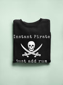 Instant Pirate Sweatshirt -SmartPrintsInk Designs