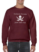 Instant Pirate Sweatshirt -SmartPrintsInk Designs