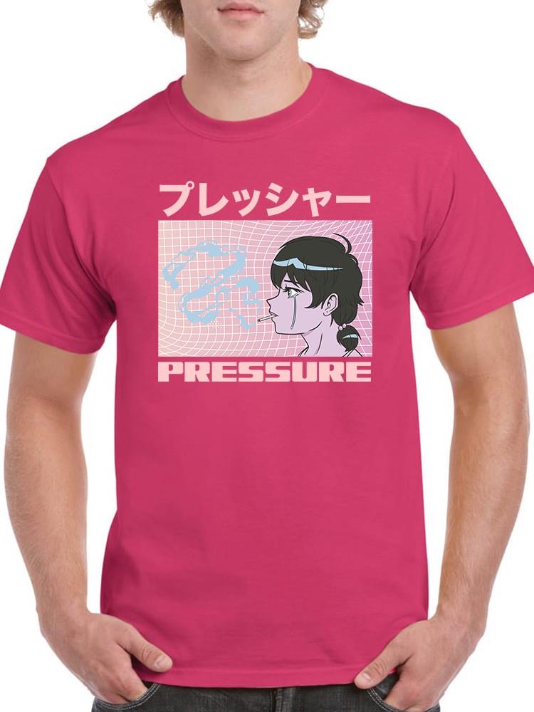 Pressure. Aesthetic Manga Girl T-shirt -SmartPrintsInk Designs