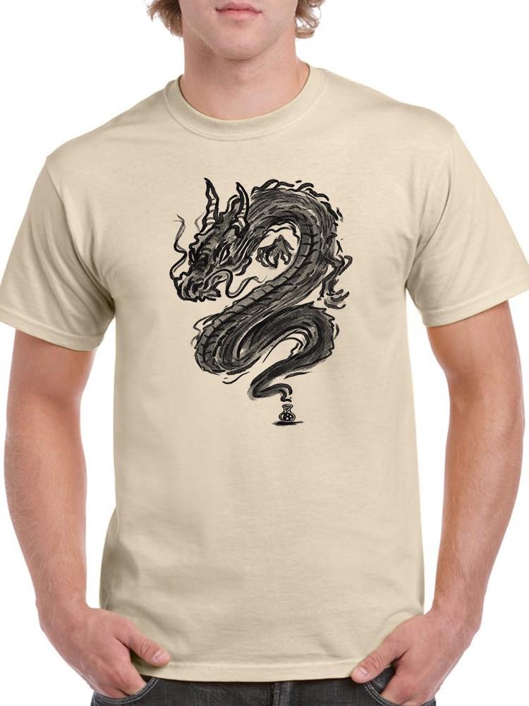 Smoke Dragon T-shirt -SmartPrintsInk Designs
