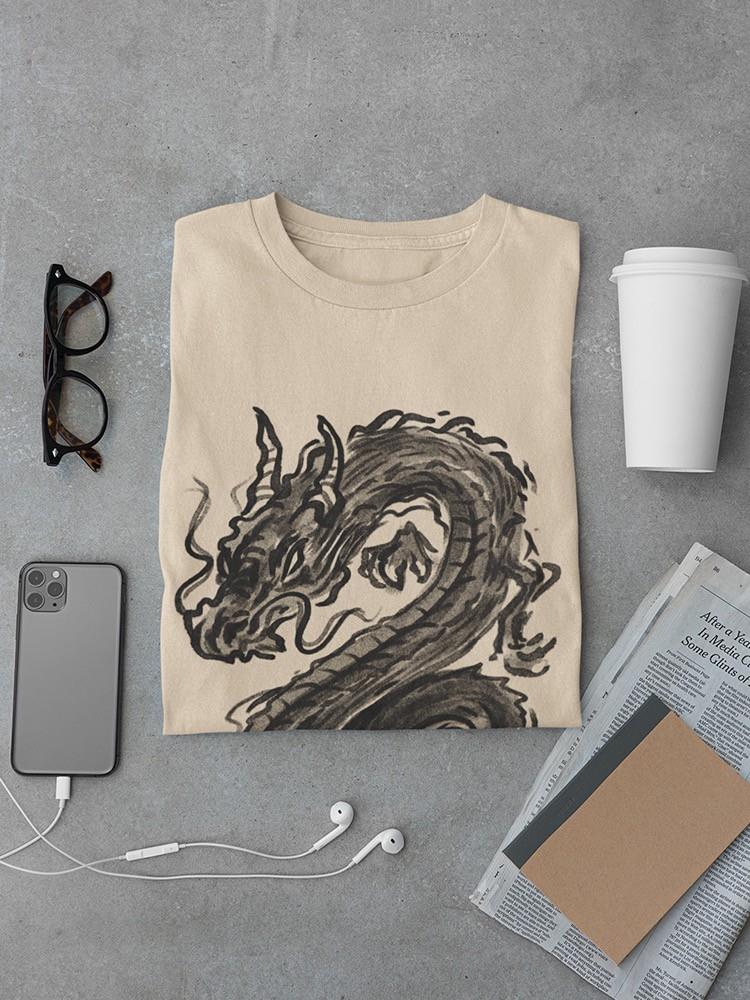 Smoke Dragon T-shirt -SmartPrintsInk Designs