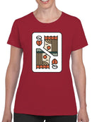 Queen Of Hearts. T-shirt -SmartPrintsInk Designs