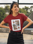 Queen Of Hearts. T-shirt -SmartPrintsInk Designs