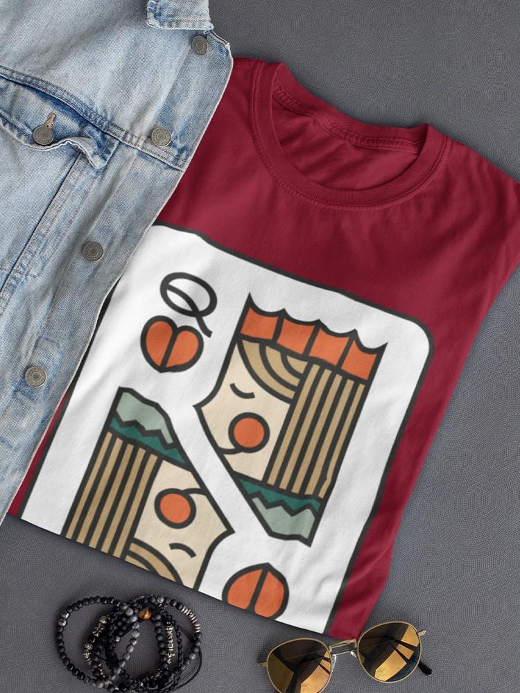 Queen Of Hearts. T-shirt -SmartPrintsInk Designs