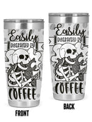 Easy Distracted By Coffee Tumbler -SmartPrintsInk Designs