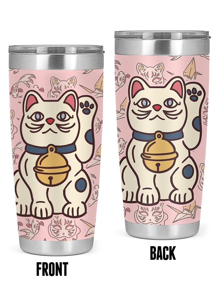 Cute Japanese Lucky Cats Tumbler -SmartPrintsInk Designs