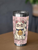 Cute Japanese Lucky Cats Tumbler -SmartPrintsInk Designs