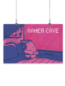 Gamer Cave Wall Art -SmartPrintsInk Designs