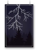 Forest W Thunder Wall Art -SmartPrintsInk Designs
