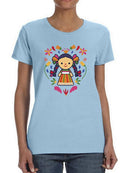 Cute Doll T-shirt -SmartPrintsInk Designs