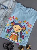 Cute Doll T-shirt -SmartPrintsInk Designs