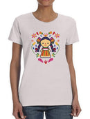 Cute Doll T-shirt -SmartPrintsInk Designs
