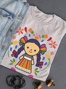 Cute Doll T-shirt -SmartPrintsInk Designs