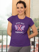 Boobs Need Support. T-shirt -SmartPrintsInk Designs