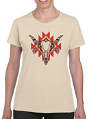 Bull Skull T-shirt -SmartPrintsInk Designs