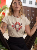 Bull Skull T-shirt -SmartPrintsInk Designs