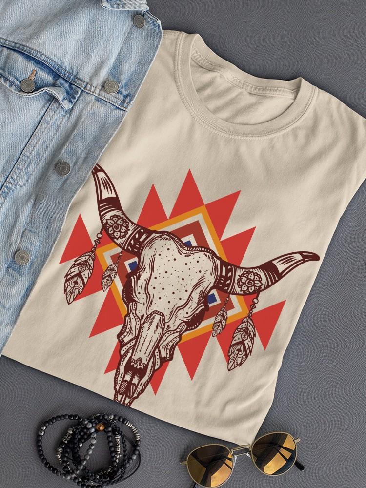 Bull Skull T-shirt -SmartPrintsInk Designs