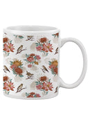 Flowers And Birds Mug -SmartPrintsInk Designs