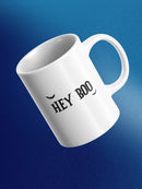 Hey Boo, Scary Ghost Mug -SmartPrintsInk Designs