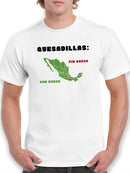 Mapa De Mexico Y Quesadillas T-shirt -SmartPrintsInk Designs