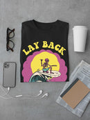 Lay Back Surfer T-shirt -SmartPrintsInk Designs