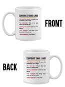 Corporate Email Lingo Mug -SmartPrintsInk Designs