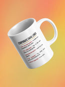 Corporate Email Lingo Mug -SmartPrintsInk Designs