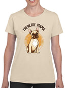Frenchie Mama. T-shirt -SmartPrintsInk Designs