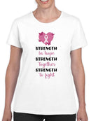 Strength To Fight T-shirt -SmartPrintsInk Designs
