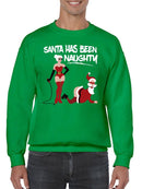 Santa Has Been Naughty Sweatshirt -SmartPrintsInk Designs
