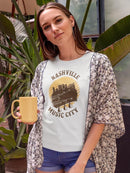 Nashville Music City T-shirt -SmartPrintsInk Designs