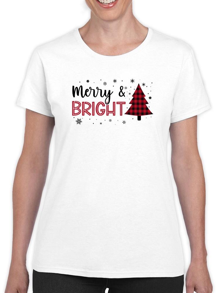 Merry Christmas Tree And Bright T-shirt -SmartPrintsInk Designs