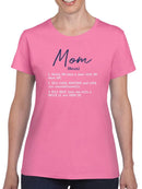 Mom Definition T-shirt -SmartPrintsInk Designs