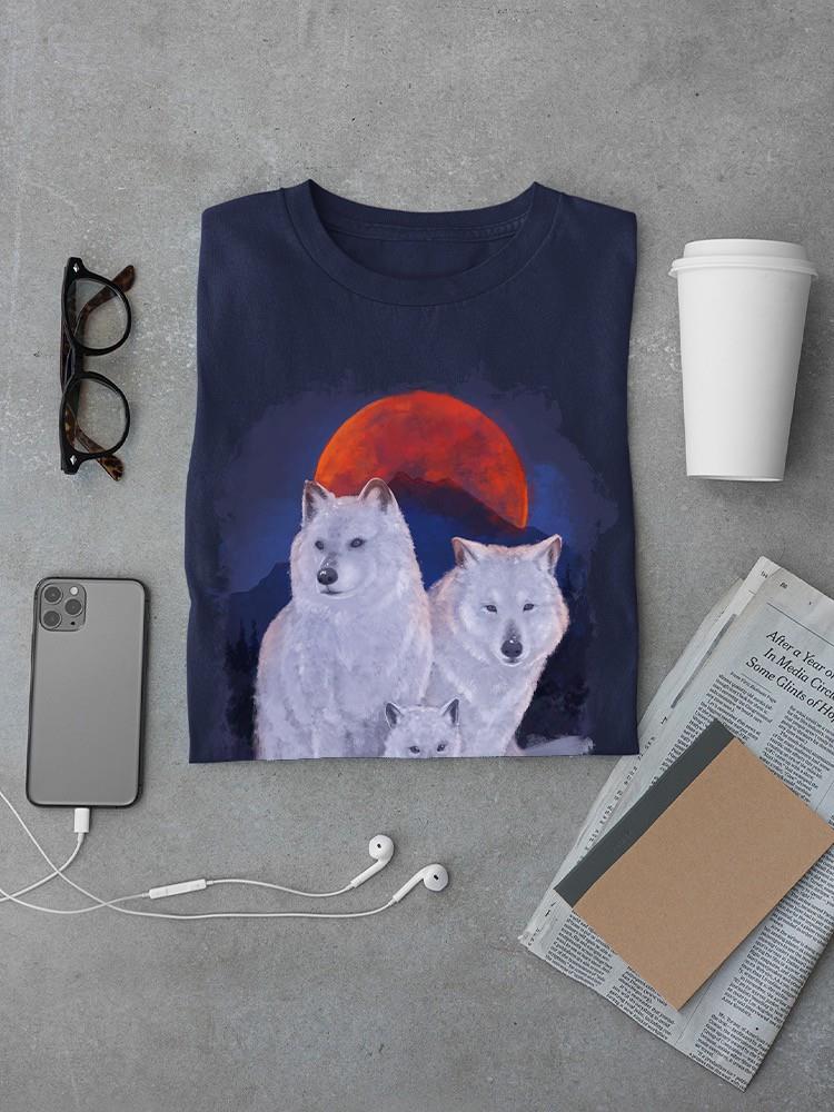 Wolf Family T-shirt -SmartPrintsInk Designs