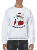 I Believe In Santa! Sweatshirt -SmartPrintsInk Designs