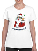 I Believe In Santa! T-shirt -SmartPrintsInk Designs