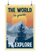 The World Is Yours To Explore Wall Art -SmartPrintsInk Designs