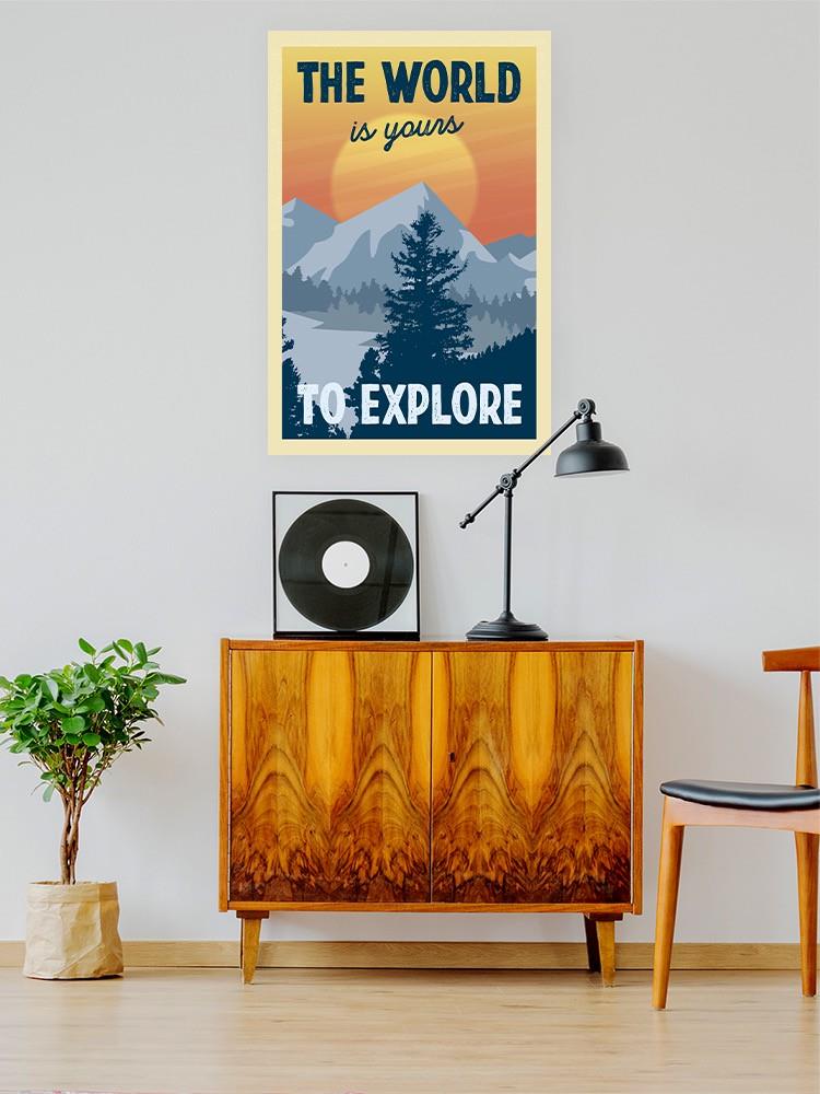 The World Is Yours To Explore Wall Art -SmartPrintsInk Designs