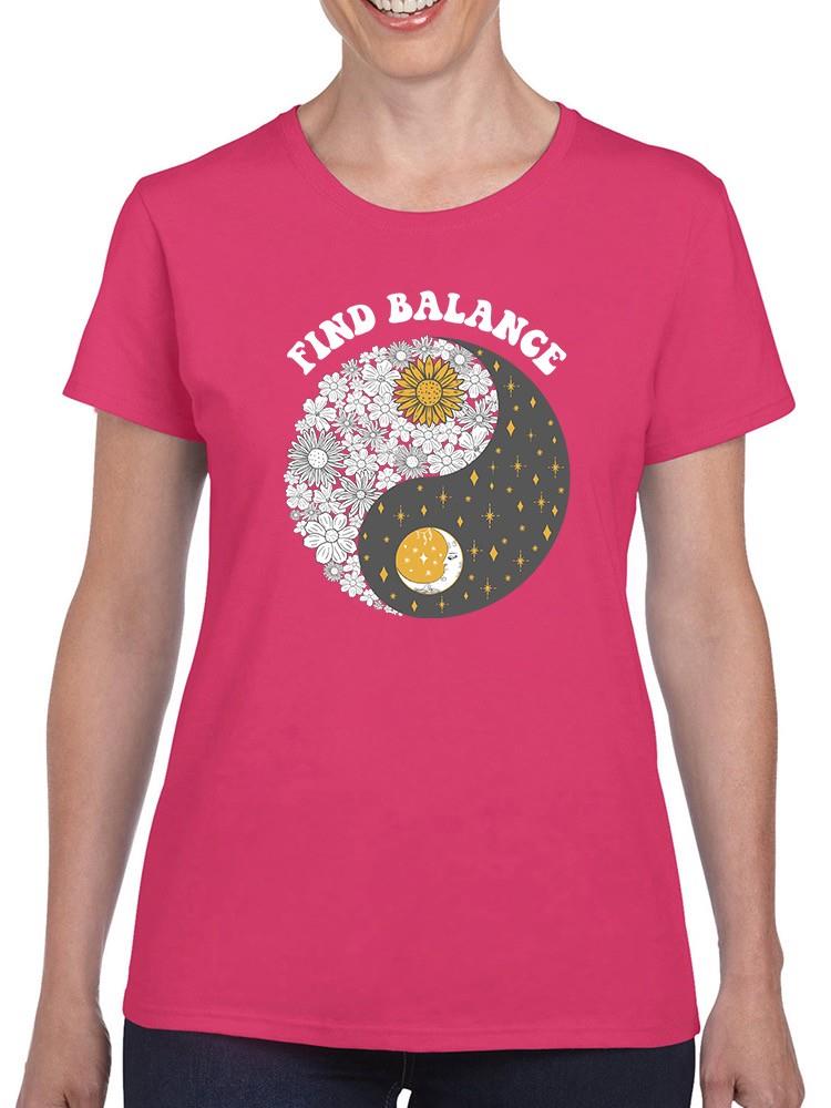 Find Balance, Ying And Yang T-shirt -SmartPrintsInk Designs