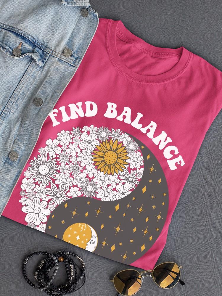 Find Balance, Ying And Yang T-shirt -SmartPrintsInk Designs