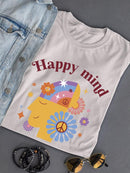 Happy Mind Happy Life T-shirt -SmartPrintsInk Designs