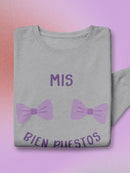 Well Placed Bows Sweatshirt -SmartPrintsInk Designs
