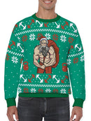 Ripped Santa All-Over Sweatshirt -Smartprintsink Designs