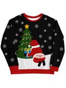 Naughty Santa Gift All-Over Sweatshirt -Smartprintsink Designs