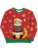Santa Claws Cat All-Over Sweatshirt -Smartprintsink Designs