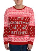 It's Christmas B******! All-Over Sweatshirt -Smartprintsink Designs