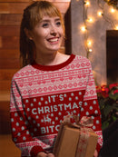 It's Christmas B******! All-Over Sweatshirt -Smartprintsink Designs