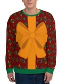 Christmas Gift Wrapping All-Over Sweatshirt -Smartprintsink Designs