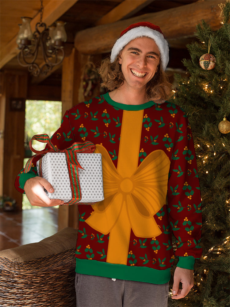 Christmas Gift Wrapping All-Over Sweatshirt -Smartprintsink Designs